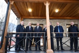 Coordination Headquarters members inspect several facilities in Hadrut