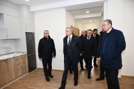 Coordination Headquarters members inspect several facilities in Hadrut