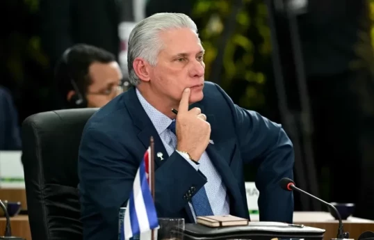 Cuba’s president, Miguel Diaz-Canel