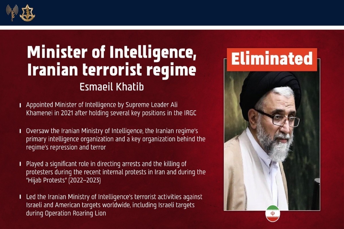 Pezeshkian confirms killing of Iran’s intelligence minister - UPDATED-1 