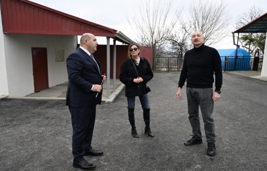 President Ilham Aliyev inspected restoration of individual houses and infrastructure in Khanoba village of Khojavend-PHOTO -UPDATED 