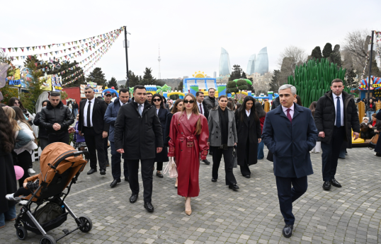 Alena Aliyeva visits Novruz fair