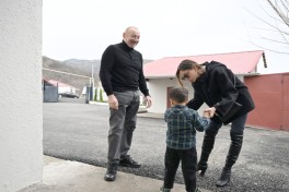 President Ilham Aliyev inspected restoration of individual houses and infrastructure in Khanoba village of Khojavend-PHOTO -UPDATED 