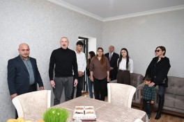 President Ilham Aliyev inspected restoration of individual houses and infrastructure in Khanoba village of Khojavend-PHOTO -UPDATED 