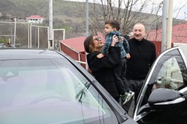 President Ilham Aliyev inspected restoration of individual houses and infrastructure in Khanoba village of Khojavend-PHOTO -UPDATED 
