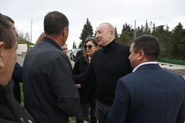 President Ilham Aliyev inspected restoration of individual houses and infrastructure in Khanoba village of Khojavend-PHOTO -UPDATED 