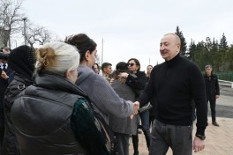 President Ilham Aliyev inspected restoration of individual houses and infrastructure in Khanoba village of Khojavend-PHOTO -UPDATED 