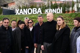 President Ilham Aliyev inspected restoration of individual houses and infrastructure in Khanoba village of Khojavend-PHOTO -UPDATED 