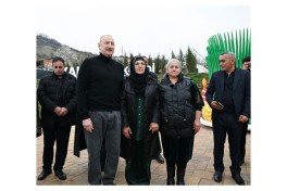 President Ilham Aliyev inspected restoration of individual houses and infrastructure in Khanoba village of Khojavend-PHOTO -UPDATED 