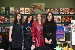 Alena Aliyeva visits Novruz fair