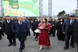 Alena Aliyeva visits Novruz fair