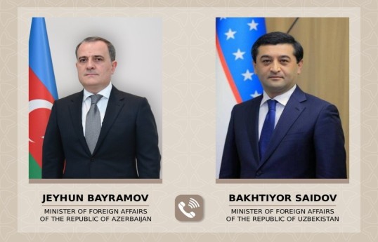 Azerbaijan and Uzbekistan foreign ministers hold phone talks