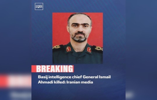 Iran's Basij intelligence chief killed