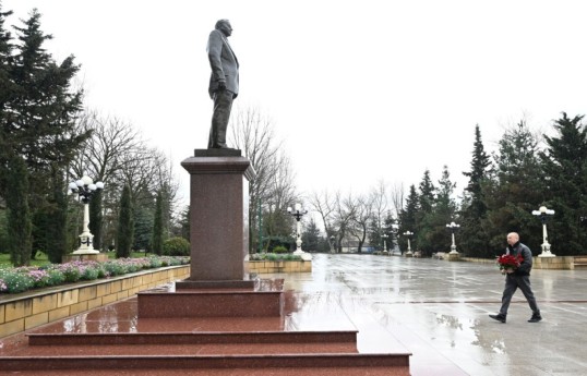 President Ilham Aliyev arrived in Shamakhi district for visit