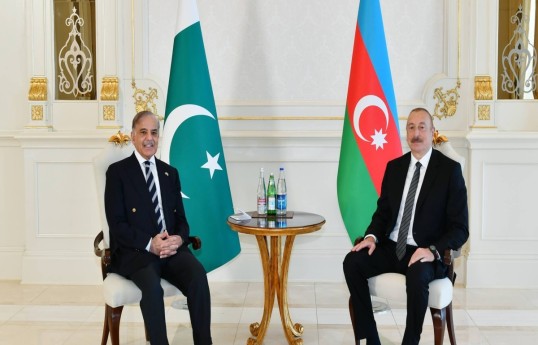 Prime Minister of Pakistan Muhammad Shehbaz Sharif, President Ilham Aliyev