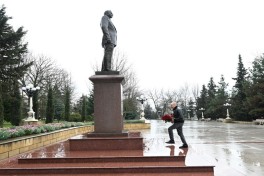 President Ilham Aliyev arrived in Shamakhi district for visit