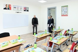President Ilham Aliyev attended opening of new building of Shamakhi European Lyceum