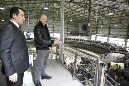 President Ilham Aliyev attended opening of “Shirvan Agro” livestock complex in Shamakhi