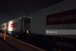 Humanitarian aid sent by train from Russia departs from Astara to Iran-PHOTO -UPDATED 