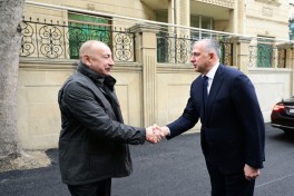 President Ilham Aliyev visited Georgian Embassy in Azerbaijan to express condolences