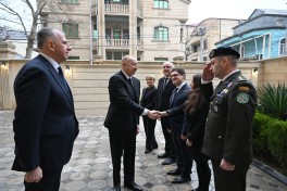 President Ilham Aliyev visited Georgian Embassy in Azerbaijan to express condolences