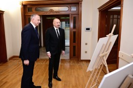 President Ilham Aliyev visited Georgian Embassy in Azerbaijan to express condolences