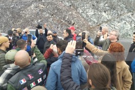 Travelers got acquainted with the work done on the Horadiz-Aghband road and railway -PHOTO 