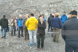Travelers got acquainted with the work done on the Horadiz-Aghband road and railway -PHOTO 