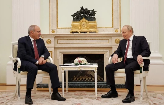 Armenian Prime Minister Nikol Pashinyan, Vladimir Putin, Russian President