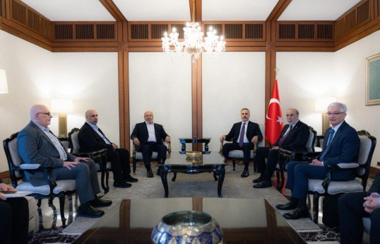 Turkish foreign minister meets with Hamas delegation
