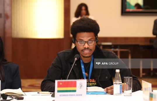 Participant of the international Youth Forum titled “Strengthening the role of youth in the post-colonial period,” Katambara Roman Yoakim