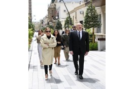 President Ilham Aliyev attended inauguration of Islam Safarli Street following reconstruction