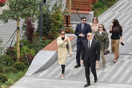 President Ilham Aliyev attended inauguration of Islam Safarli Street following reconstruction