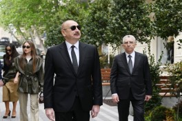 President Ilham Aliyev attended inauguration of Islam Safarli Street following reconstruction
