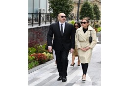 President Ilham Aliyev attended inauguration of Islam Safarli Street following reconstruction
