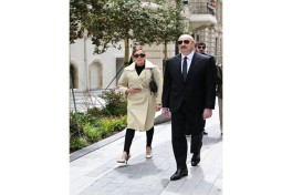 President Ilham Aliyev attended inauguration of Islam Safarli Street following reconstruction
