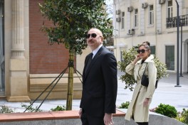 President Ilham Aliyev attended inauguration of Islam Safarli Street following reconstruction