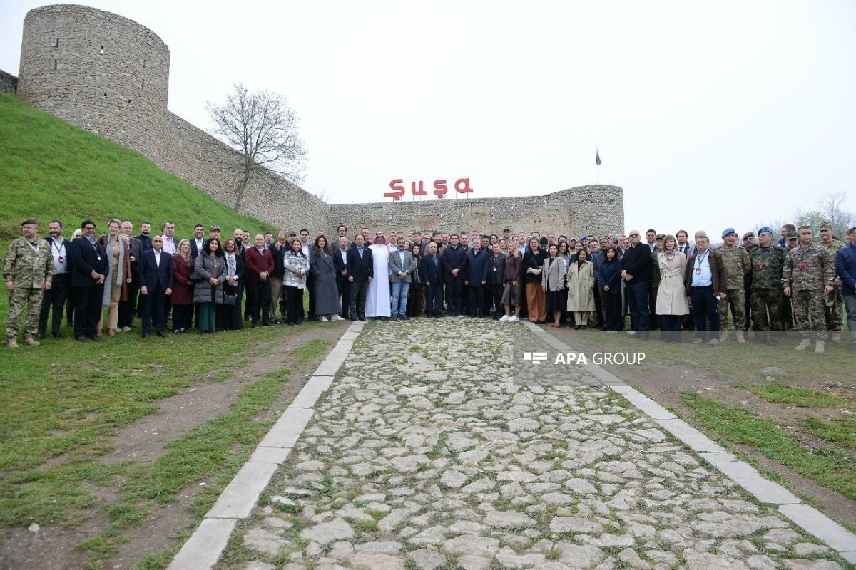 Foreign diplomats got acquainted with the historical sites of Shusha city -PHOTO 