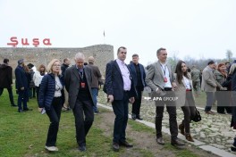 Foreign diplomats got acquainted with the historical sites of Shusha city -PHOTO 