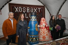 Leyla Aliyeva and Arzu Aliyeva visit the International Carpet Festival-PHOTOSESSION 
