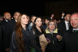 Leyla Aliyeva and Arzu Aliyeva visit the International Carpet Festival-PHOTOSESSION 