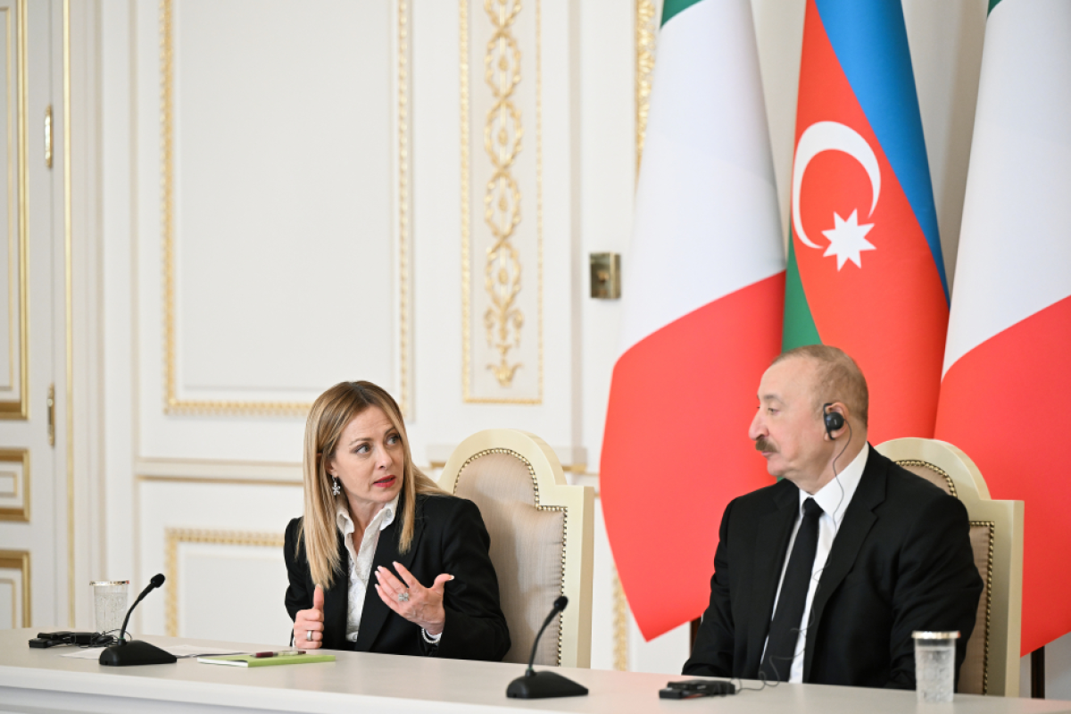Giorgia Meloni: I am confident that the friendly relations between Italy and Azerbaijan will develop even further from now on