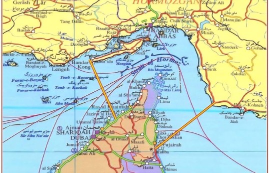 IRGC navy unveils new Hormuz control map
