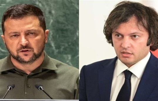 Volodymyr Zelenskyy, the Ukrainian President, Irakli Kobakhidze, Prime Minister of Georgia