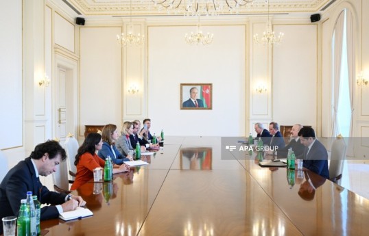 President Ilham Aliyev received delegation led by the EU High Representative-UPDATED 