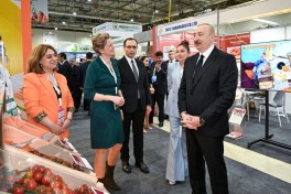 President Ilham Aliyev viewed 19th Caspian Agro Week and 31st Interfood Azerbaijan exhibitions-UPDATED 