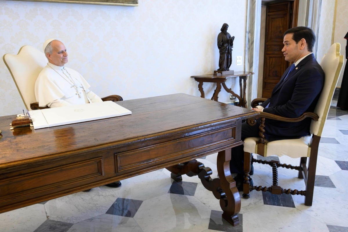 Pope Leo XIV meets with US Secretary of State Marco Rubio