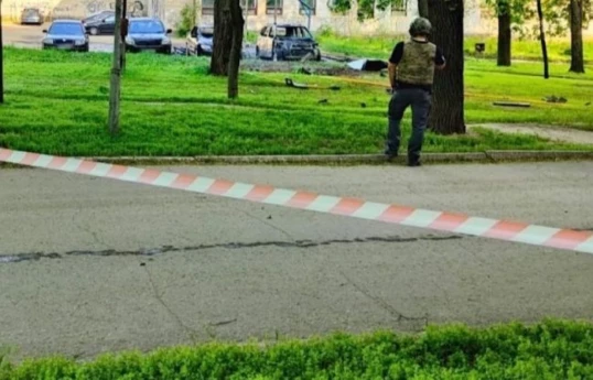 Parked car explodes in Dnipro, two injured
