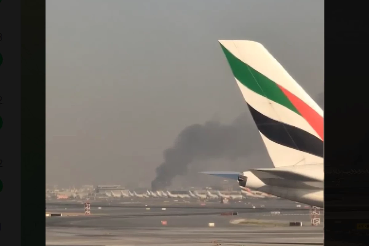 Heavy smoke observed at Dubai airport