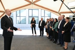 President Ilham Aliyev and First Lady Mehriban Aliyeva visited Jabrayil district-UPDATED -PHOTO 